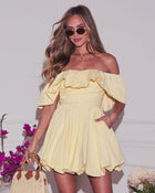 Portia Ruffle Off The Shoulder Mini Dress