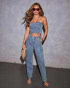 Mayde Denim Tube Top