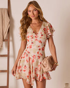 Mykie Asymmetric Mini Dress