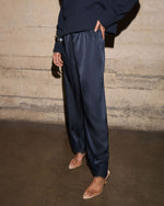 Danika Satin Lace Trim Pants