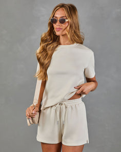 Softly Styled Short Sleeve Scuba Tee