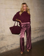 Reyna Satin Wide Leg Pants