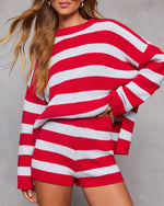 Galilea Striped Knit Shorts