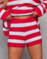 Galilea Striped Knit Shorts