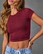 Gentle Motion Seamless Ribbed Crop Top