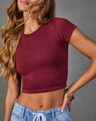 Gentle Motion Seamless Ribbed Crop Top