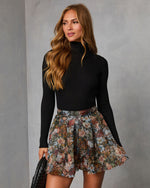 Black % Kenlie Ribbed Turtleneck Top-5