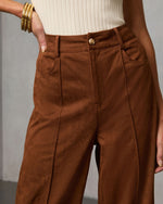 Lioren Suede Flare Pants