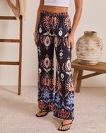 Capri Daydream Abstract Print Pants