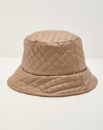 Cela Quilted Vegan Leather Bucket Hat