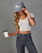 Korine Ribbed Knit Crop Top
