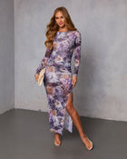 Erison Mesh Maxi Dress