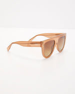 Brown % Call The Shots Round Frame Sunglasses-4