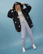 Black % The Coziest Yet Pocketed Cardigan-8