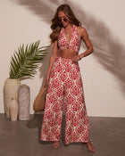 Deep Trance Abstract Wide Leg Pants