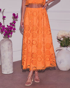 As You Are Embroidered Maxi Skirt