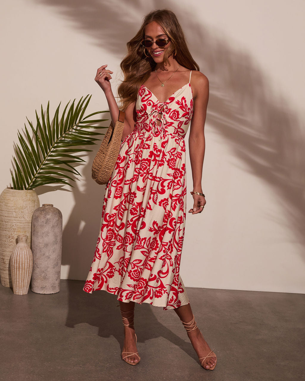 Lucie Abstract Midi Dress – VICI