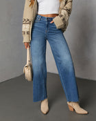 Connie Super Stretch High Rise Frayed Hem Jeans