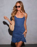 Seaside Safari Denim Mini Dress