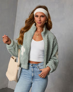 Fresh Form Floral Sherpa Jacket