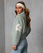 Fresh Form Floral Sherpa Jacket