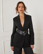 Black % Dillon Wide Waist Belt-3