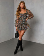Meadow Moon Printed Organza Romper
