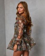 Meadow Moon Printed Organza Romper