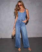 Rosie Corset Denim Jumpsuit