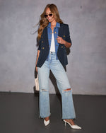 Savona Denim Button Up Blazer