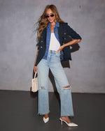 Savona Denim Button Up Blazer