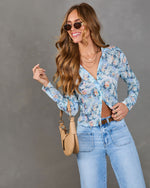 Wildflower Trail Floral Button Down Top