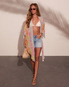 Fresh Rays Abstract Cover Up Top