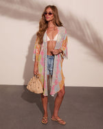 Fresh Rays Abstract Cover Up Top