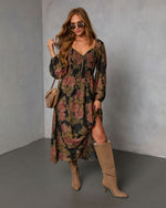 Mekia Printed Smocked Maxi Dress