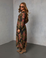 Mekia Printed Smocked Maxi Dress