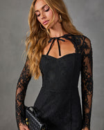 Tender Moment Lace Cut Out Mini Dress