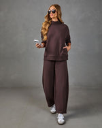 Wellness Society Fleece Mock Neck Top