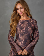 Midnight Petals Satin Floral Lace Mini Dress