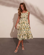 Tropical Theory Floral Midi Dress