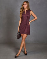 Fall Girl Faux Suede Mini Dress