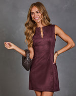 Fall Girl Faux Suede Mini Dress