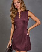 Fall Girl Faux Suede Mini Dress