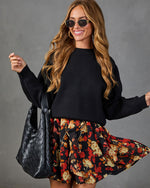 Seasonal Shift Floral Ruffle Chiffon Mini Dress