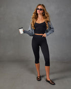 Active Agenda Seamless High Rise Capri Leggings