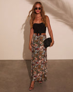 Gracie Mesh Floral Maxi Skirt