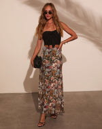 Gracie Mesh Floral Maxi Skirt