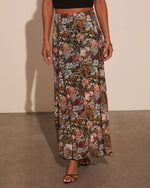 Gracie Mesh Floral Maxi Skirt