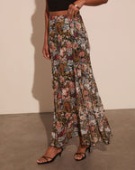 Gracie Mesh Floral Maxi Skirt