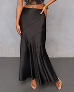 Night Mode Satin Maxi Skirt